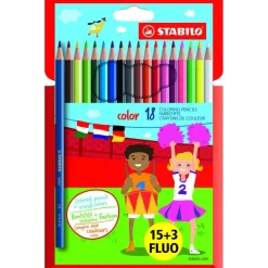 STABILO Color - 18 Crayons de couleur