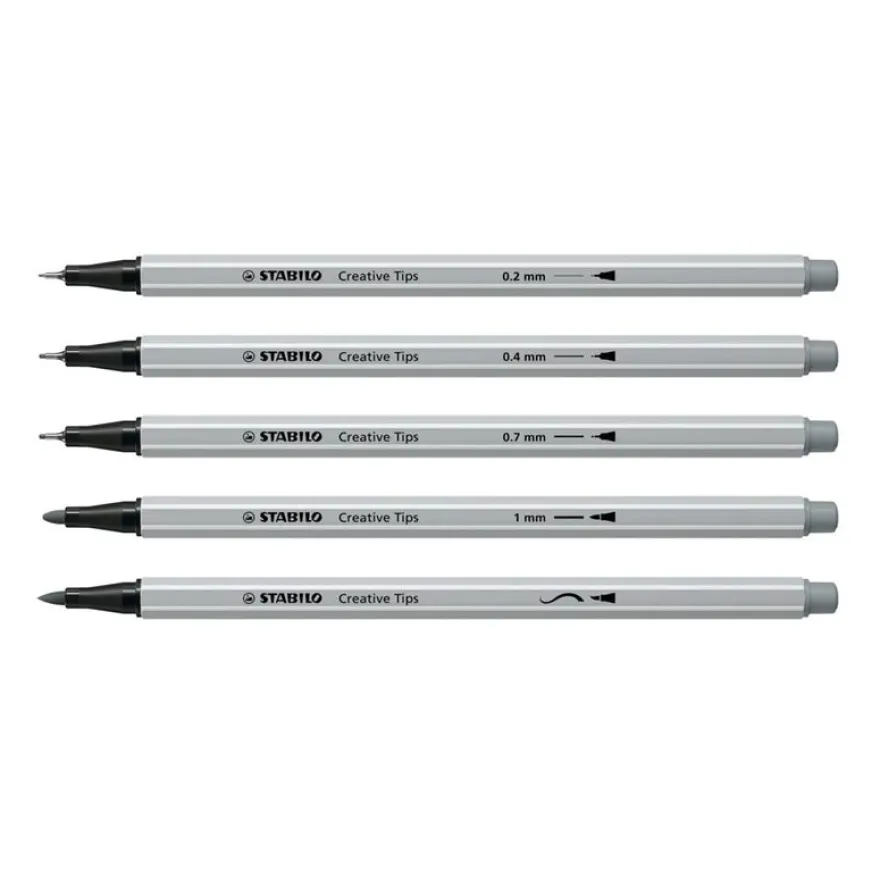 Stabilo Creative Tips Arty - Étui Carton 10 Stylos Feutres