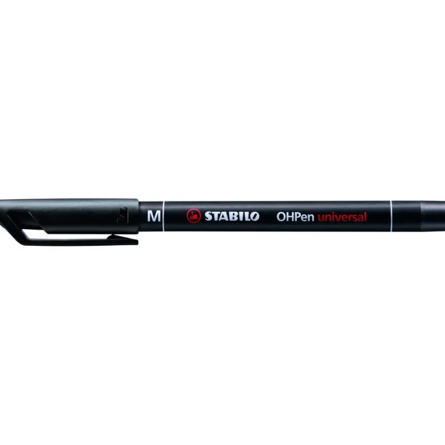 STABILO OHPEN - Marqueur permanent - pointe moyenne 1 mm - noir