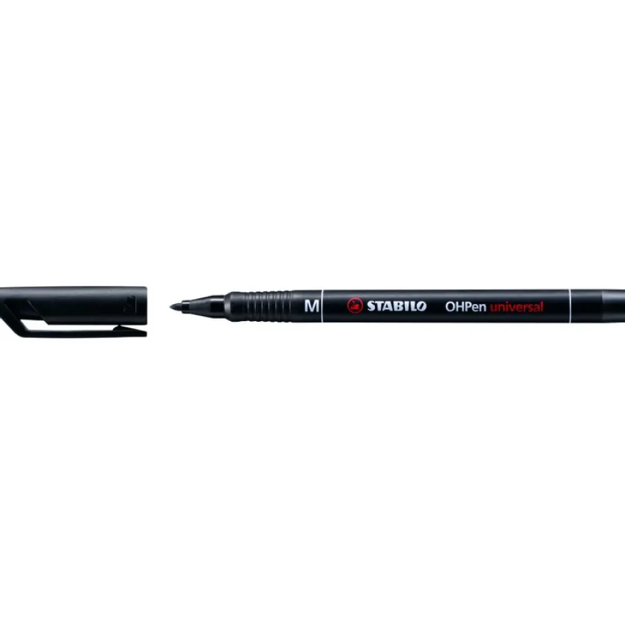 STABILO OHPEN - Marqueur permanent - pointe moyenne 1 mm - noir