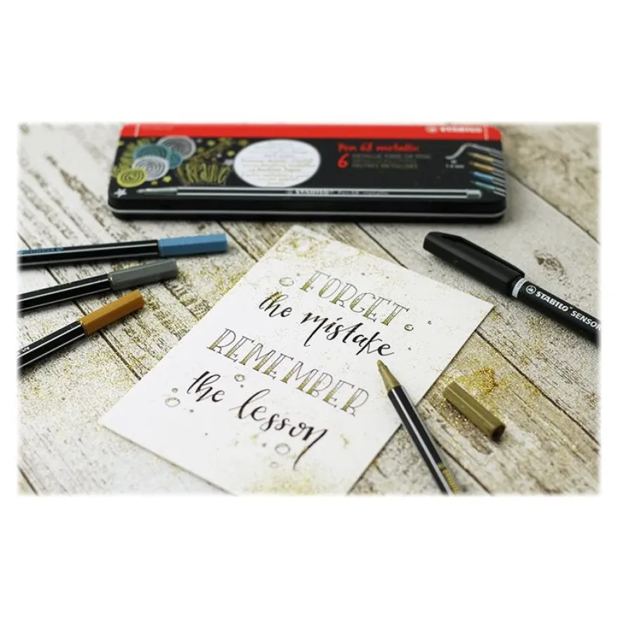 STABILO Pen 68 Metallic - Feutre métallisé 1,4 mm - argent
