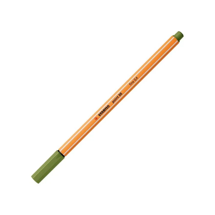 STABILO point 88 - Feutre fin - 0.4 mm - vert mousse