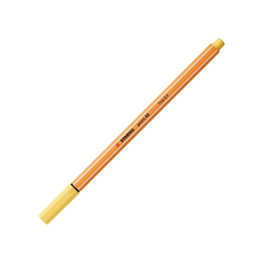 STABILO point 88 - Feutre fin - 0.4 mm - jaune clair