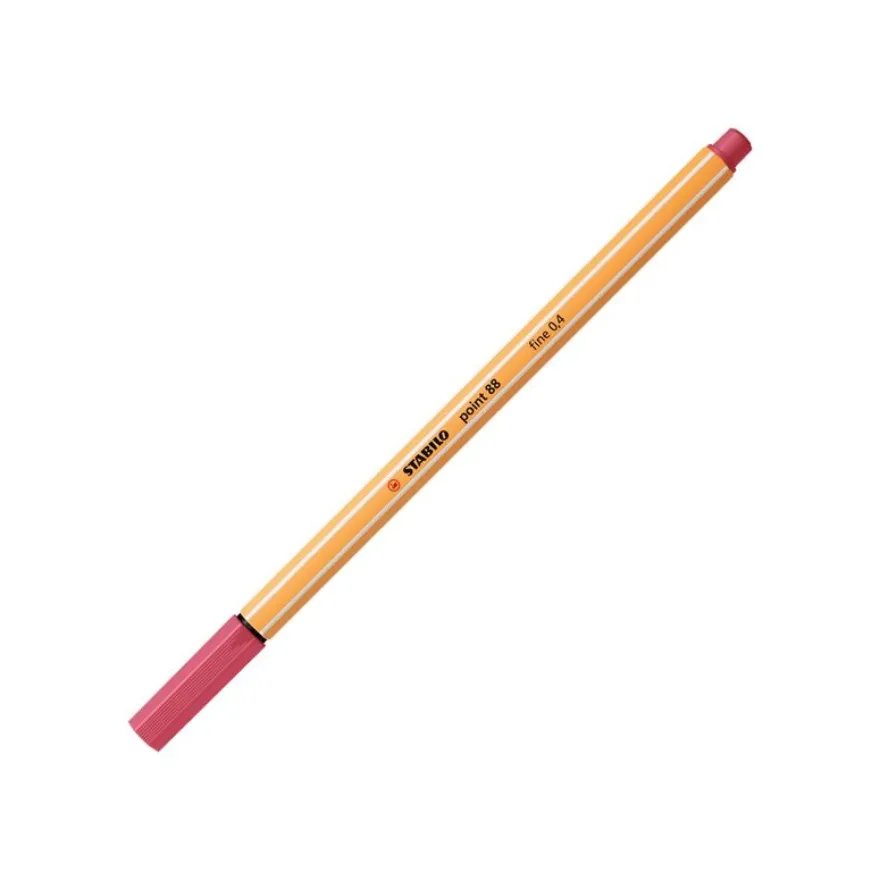 STABILO point 88 - Feutre fin - 0.4 mm - rouge grenadine