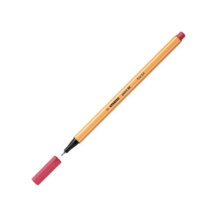 STABILO point 88 - Feutre fin - 0.4 mm - rouge grenadine