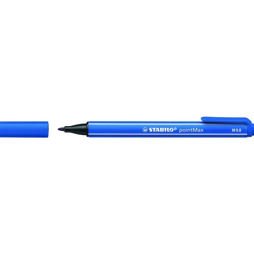 STABILO PointMax - Feutre d'écriture - pointe moyenne - bleu outremer