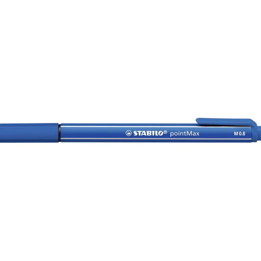 STABILO PointMax - Feutre d'écriture - pointe moyenne - bleu outremer