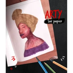 STABILO pointMax ARTY - 24 Feutres de coloriage - pointe moyenne - couleurs assorties