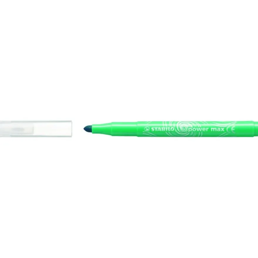 STABILO Power max - 12 Feutres - pointe large - couleurs assorties