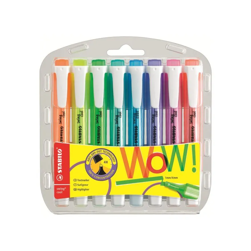 Stabilo swing cool - 8 Surligneurs