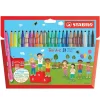 Stabilo Trio A- Z - 24 Feutres - couleurs assorties - pointe moyenne