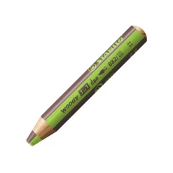 STABILO woody 3 in 1 duo - Crayon de couleur - vert clair/marron