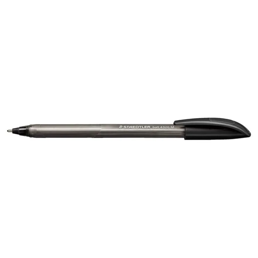 STAEDTLER ball 4320 - Stylo à bille - noir - 1 mm - pointe moyenne