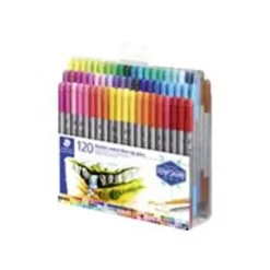 STAEDTLER Design Journey - 120 Feutres double pointe - couleurs assorties