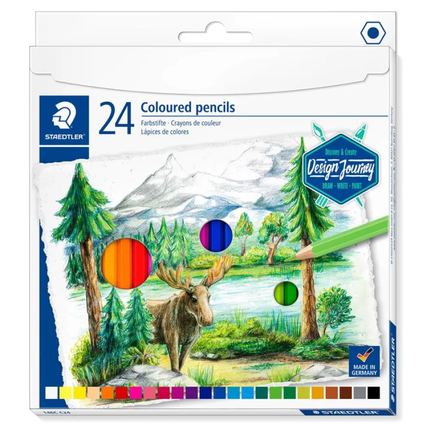 Staedtler Design Journey - 24 Crayons de couleur