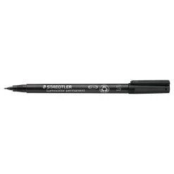 STAEDTLER LUMOCOLOR 313 - Marqueur permanent - pointe super fine - noir