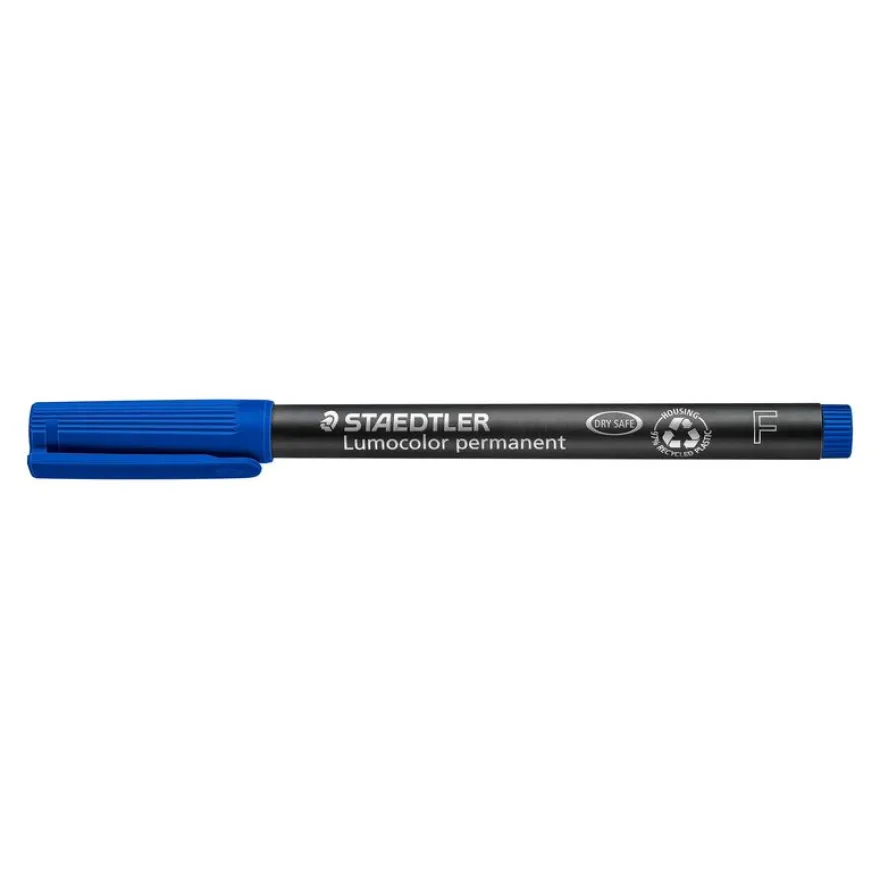STAEDTLER LUMOCOLOR 318 - Marqueur permanent - pointe fine - bleu