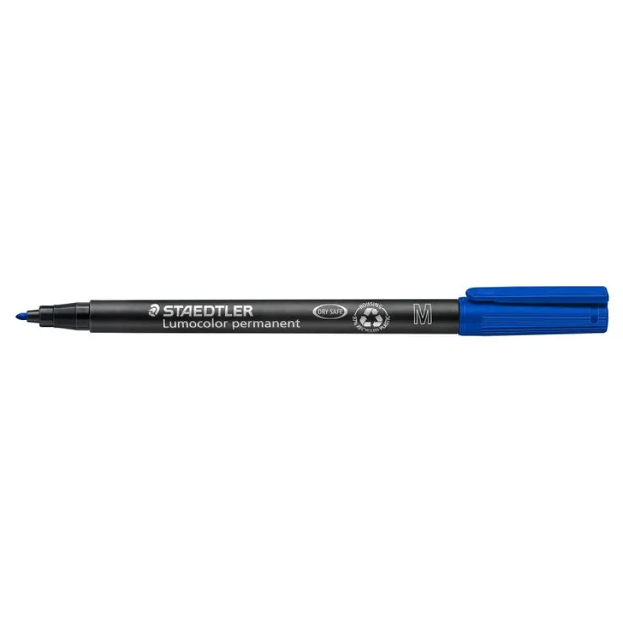STAEDTLER LUMOCOLOR 317 - Marqueur permanent - pointe moyenne - bleu