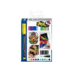 STAEDTLER Lumocolor 318 - Pack de 10 marqueurs permanents - Pointe fine - Couleurs assorties