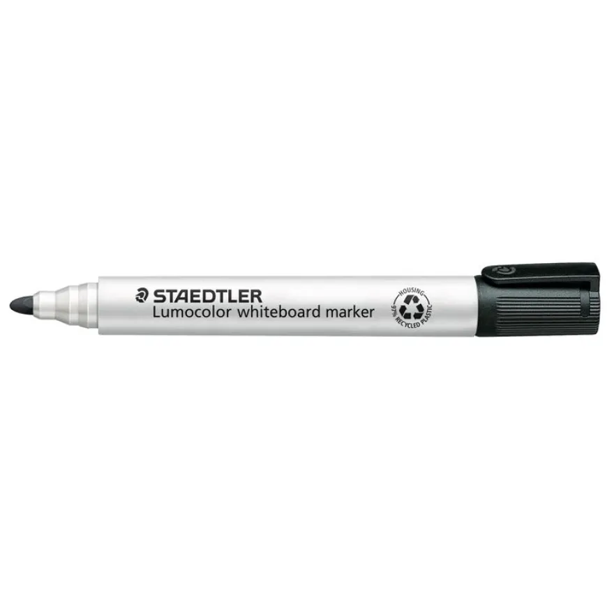 STAEDTLER LUMOCOLOR 351 - Pack de 10 marqueurs effaçables - pointe ogive - noir
