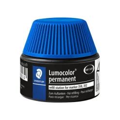 STAEDTLER Lumocolor - Flacon de recharge 30 ml - bleu - pour marqueurs permanents Lumocolor 350/352