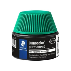 STAEDTLER Lumocolor - Flacon de recharge 20 ml - vert - pour marqueurs permanents Lumocolor 348