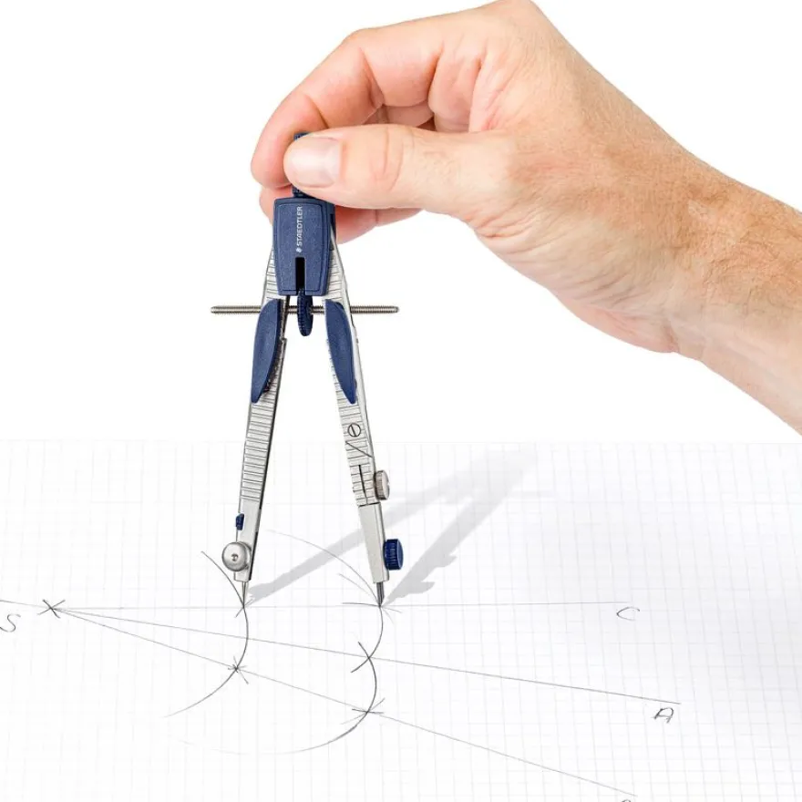 STAEDTLER Mars Comfort 553 - Compas réglable à balustre et accessoires