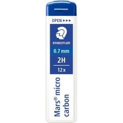 STAEDTLER Mars micro - Etui de 12 Mines pour porte mines - 2H - 0,7 mm