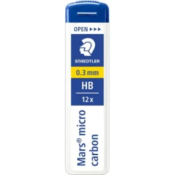 STAEDTLER Mars micro - Etui de 12 Mines pour porte mines - HB - 0,3 mm