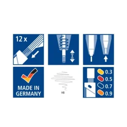 STAEDTLER Mars micro - Porte mines - B - 0,5 mm