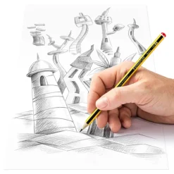 STAEDTLER Noris - Pack de 6 Crayons à papier - HB - 2 mm - avec 2 gommes
