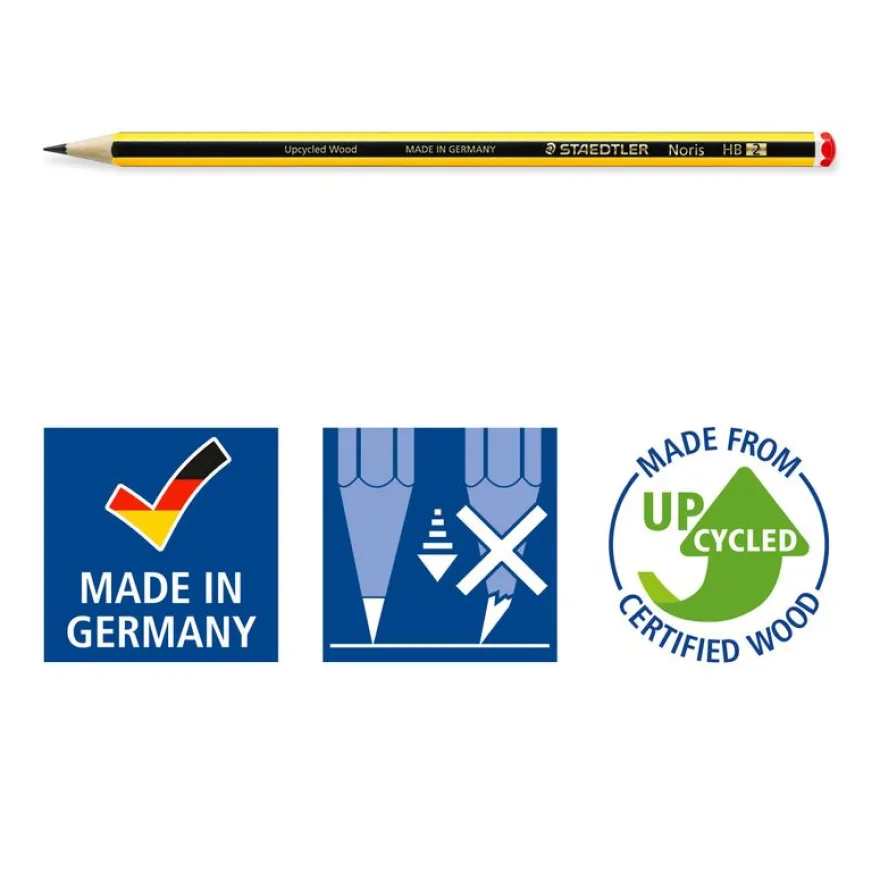 STAEDTLER Noris - Pack de 12 Crayons à papier - HB - 2 mm