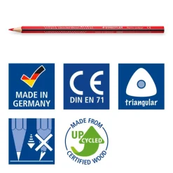 STAEDTLER Noris Design Journey - 12 Crayons de couleur - couleurs brillantes assorties