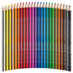 STAEDTLER Noris Design Journey - 24 Crayons de couleur - couleurs brillantes assorties