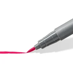 STAEDTLER Pigment brush 371 - 24 feutres pointe pinceau - couleurs assorties - encre Multi Ink intense