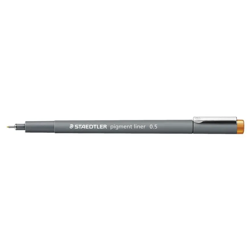 STAEDTLER pigment liner - Feutre fin - 0.5 mm - orange