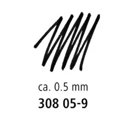 STAEDTLER pigment liner - Feutre fin - 0.5 mm - noir