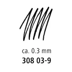 STAEDTLER pigment liner - Feutre fin - 0.3 mm - noir