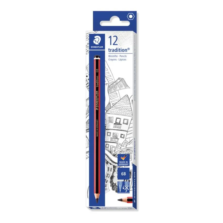 STAEDTLER Tradition - Crayon à papier - 6B - 2 mm