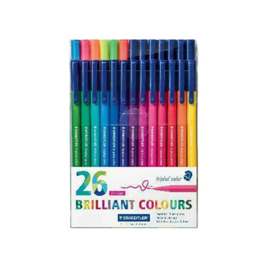 STAEDTLER triplus - 26 Feutres - couleurs assorties