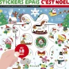 Stickers épais : Cest Noël Pochette de 25 autocollants épais et repositionnables avec 4 décors À partir de 18 mois
