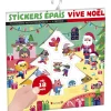 Stickers épais : Vive Noël ! Pochette de 30 autocollants épais et repositionnables avec 4 décors À partir de 18 mois