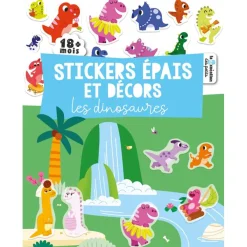 Stickers épais et décors - dinosaures
