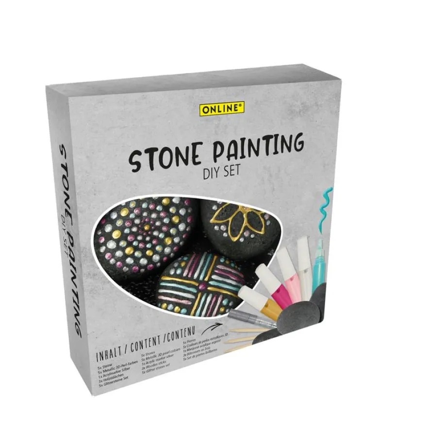 Stone Painting Kit (peinture sur pierre)