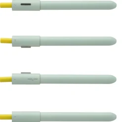 Stylo à bille rétractable ENZO VARINI "4 en 1 CMYK" coloris du corps vert & jaune