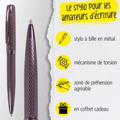 Stylo bille Eleganza Diamond Wine