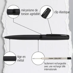Stylo bille Eleganza Pure Black