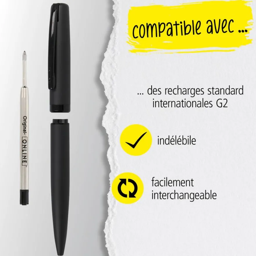 Stylo bille Eleganza Pure Black