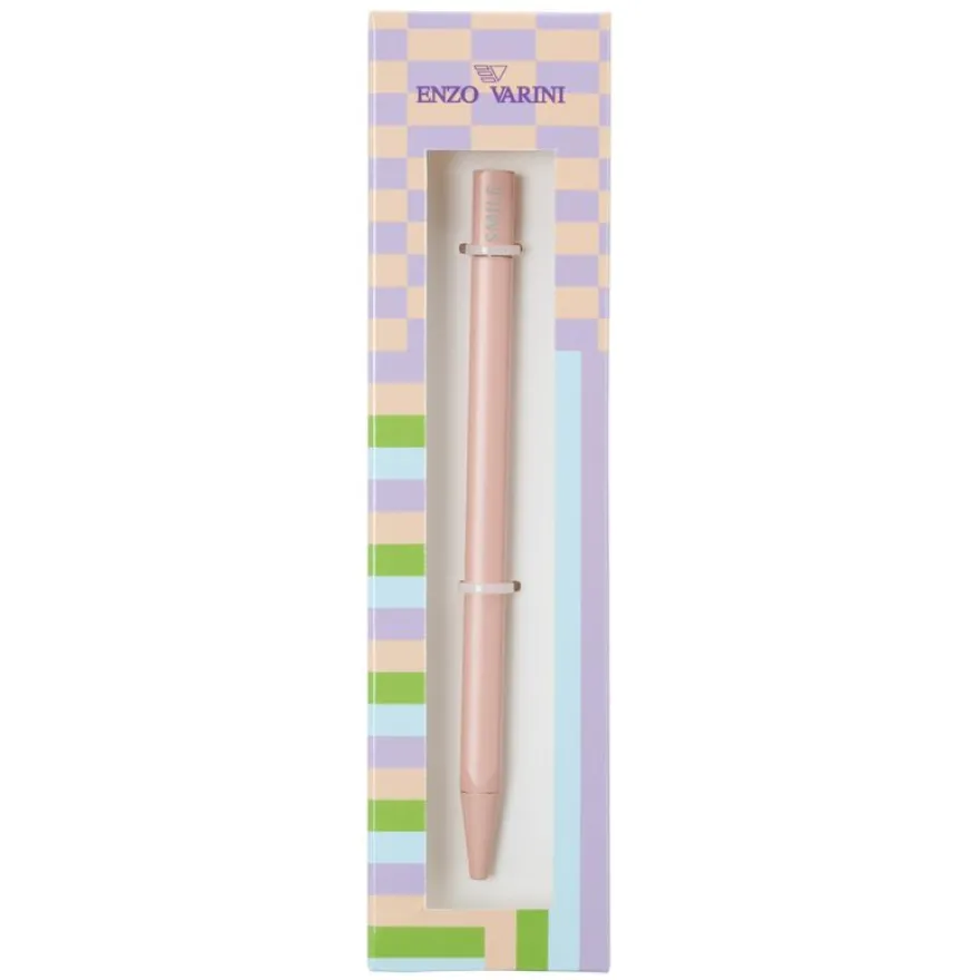 Stylo bille métal en boite cadeau ENZO VARINI coloris assortis