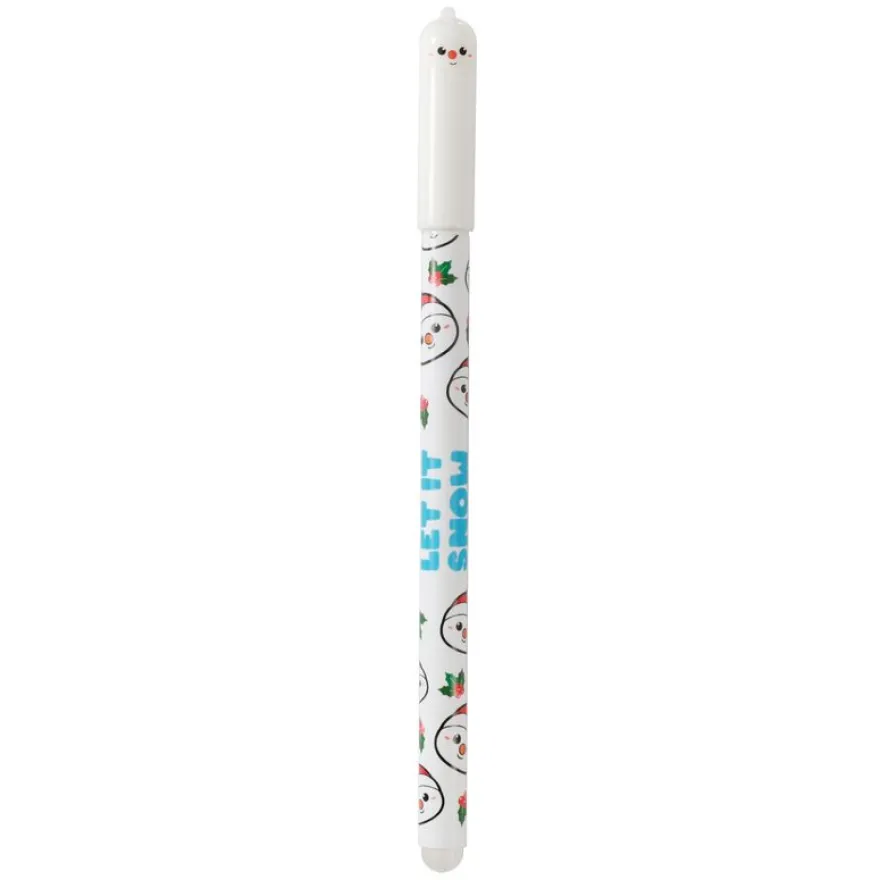 Stylo Effaçable avec Capuchon XMAS - Snowman - Noël